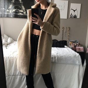 SHOWPO lengthy teddy coat